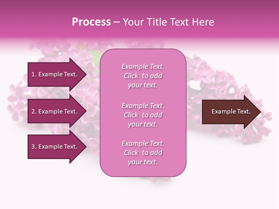 Beauty Lilac Branch PowerPoint Template