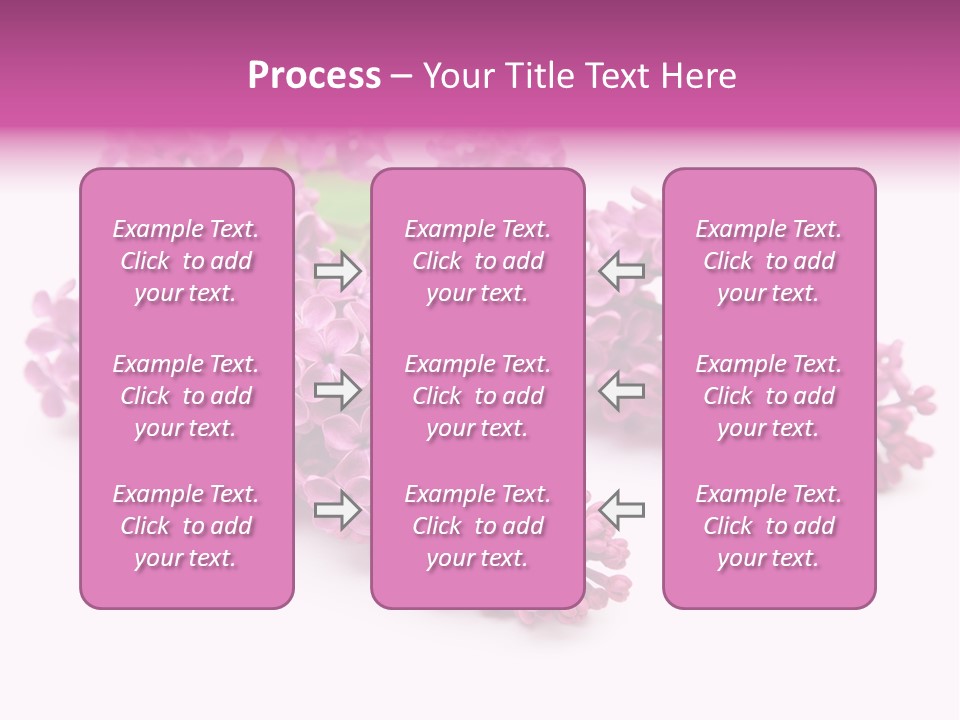 Beauty Lilac Branch PowerPoint Template