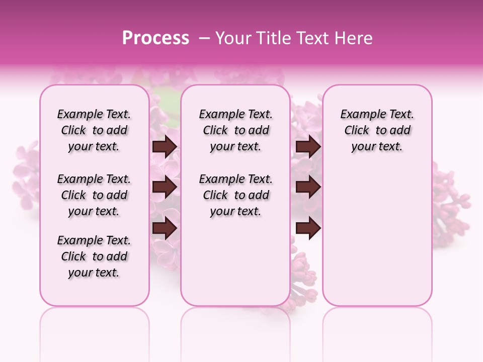 Beauty Lilac Branch PowerPoint Template