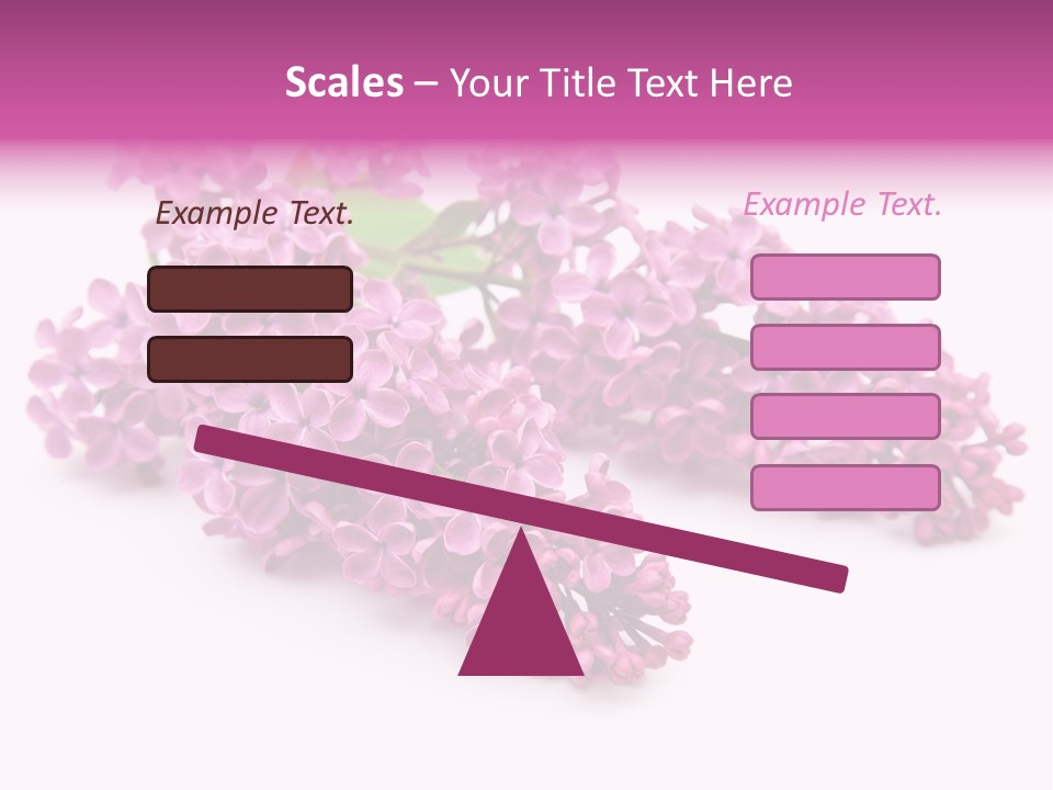 Beauty Lilac Branch PowerPoint Template