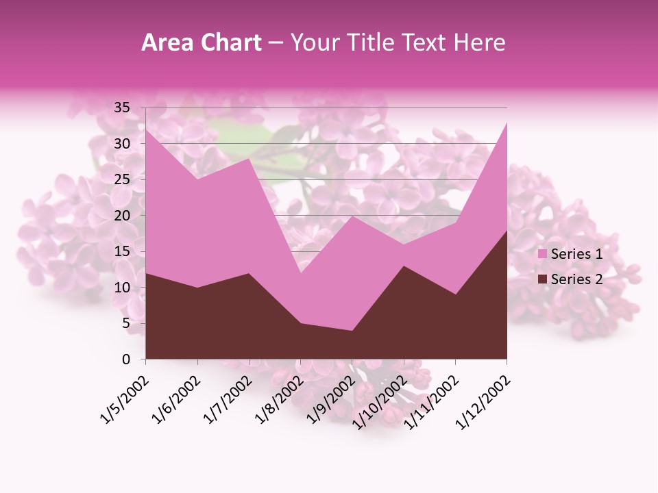 Beauty Lilac Branch PowerPoint Template