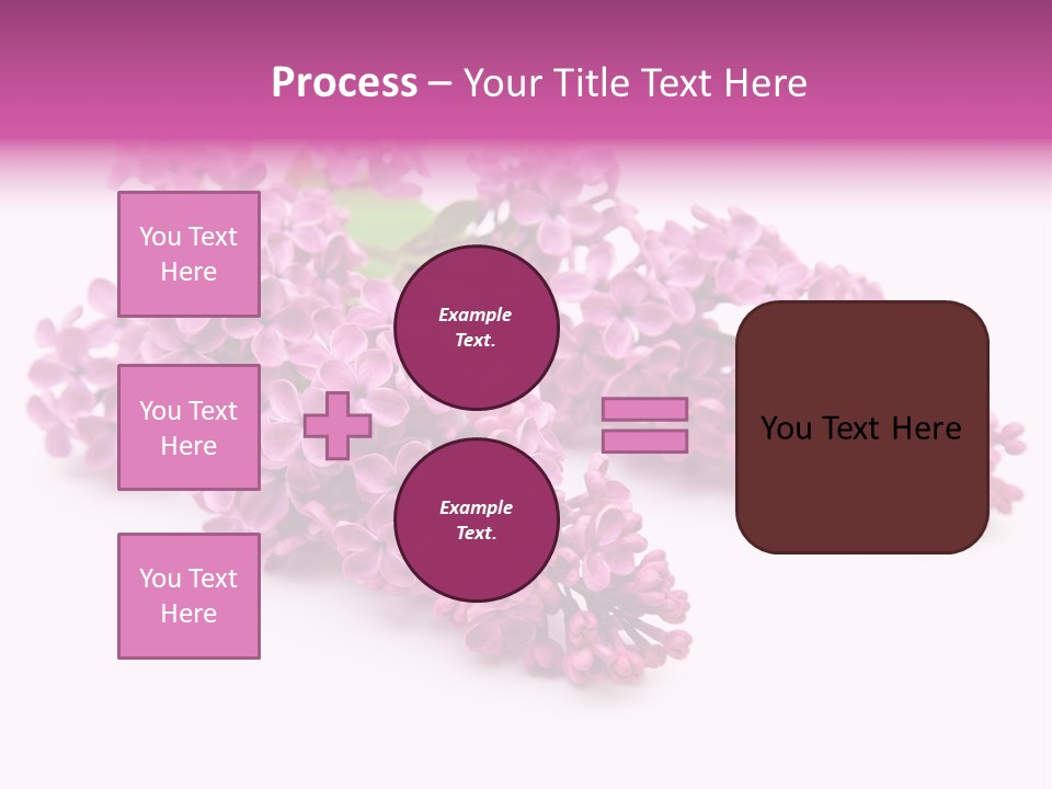 Beauty Lilac Branch PowerPoint Template