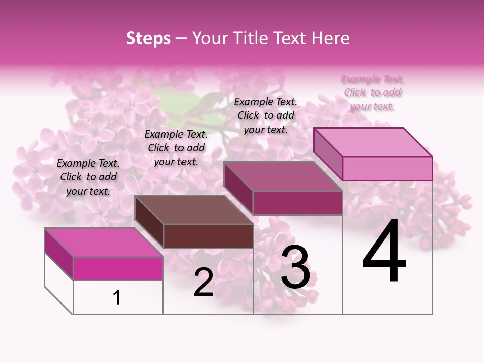 Beauty Lilac Branch PowerPoint Template