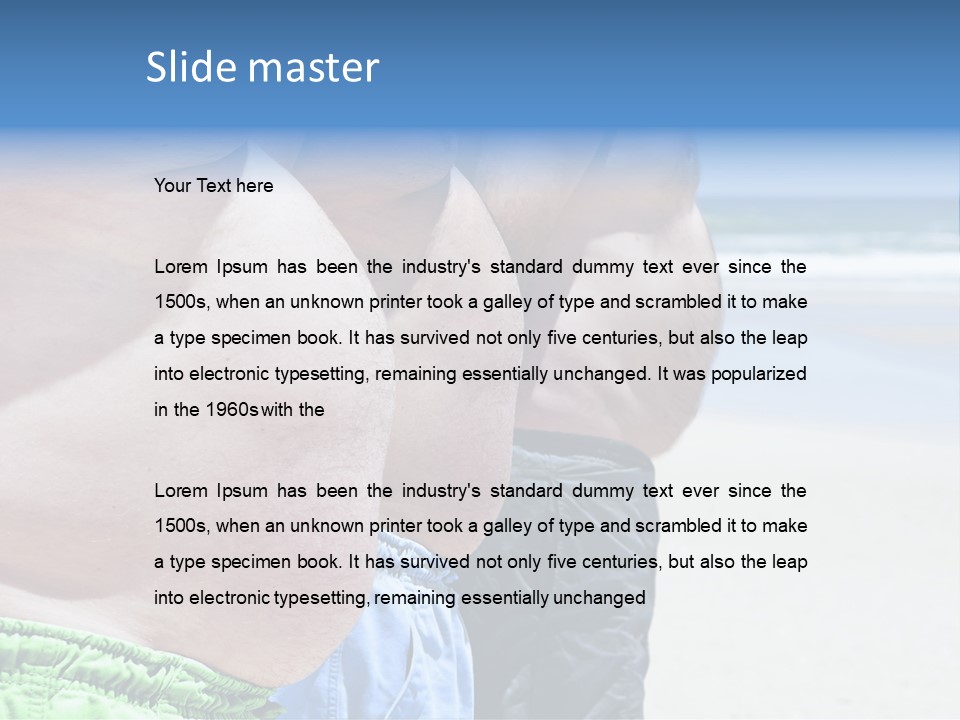 Waistline Lifestyle Overweight PowerPoint Template