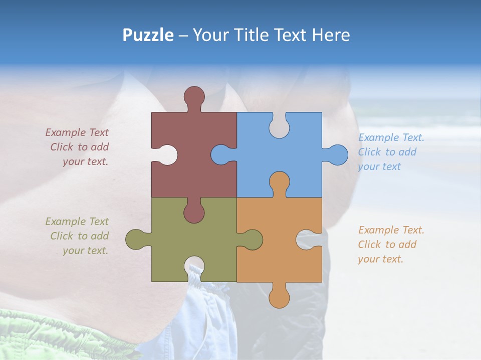 Waistline Lifestyle Overweight PowerPoint Template