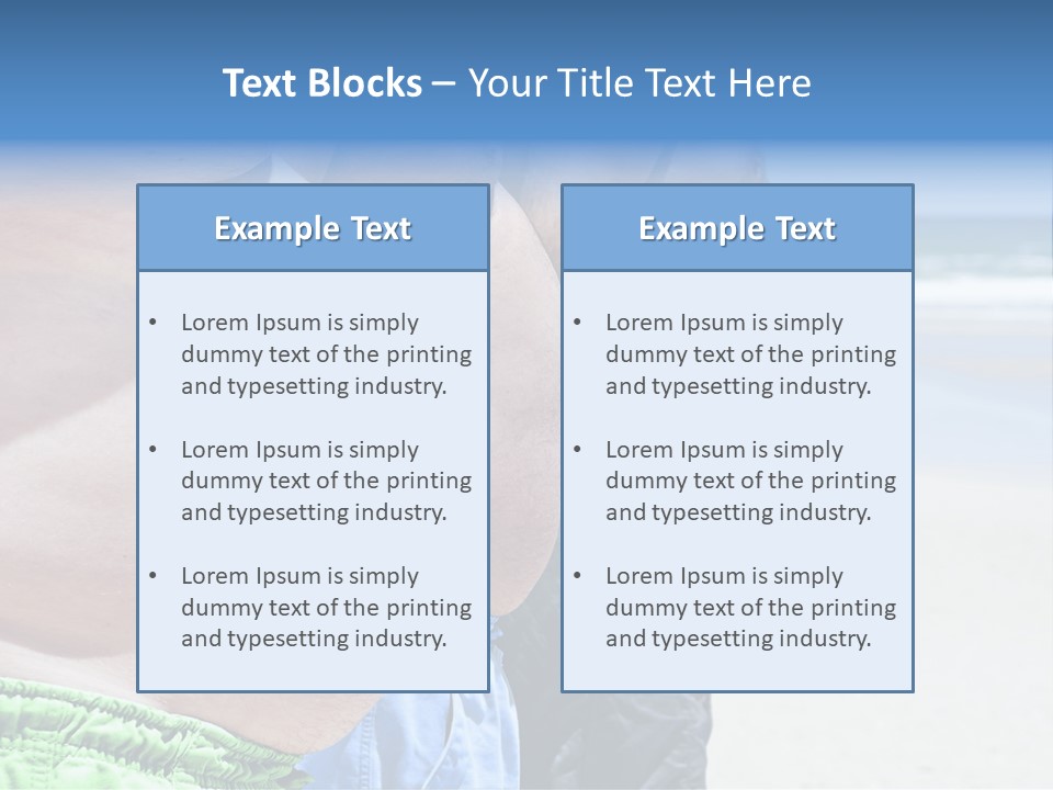 Waistline Lifestyle Overweight PowerPoint Template