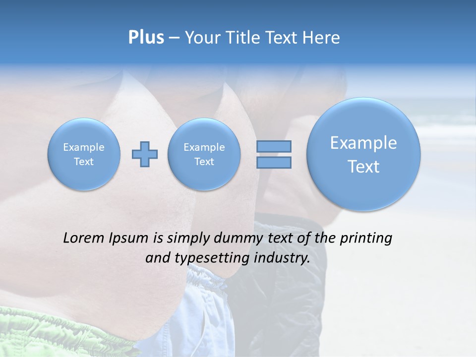 Waistline Lifestyle Overweight PowerPoint Template