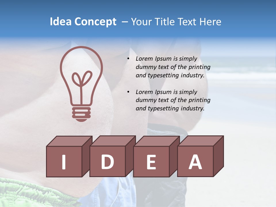 Waistline Lifestyle Overweight PowerPoint Template