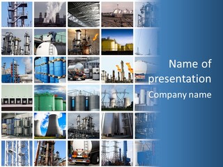 Container Petrol Nuclear PowerPoint Template