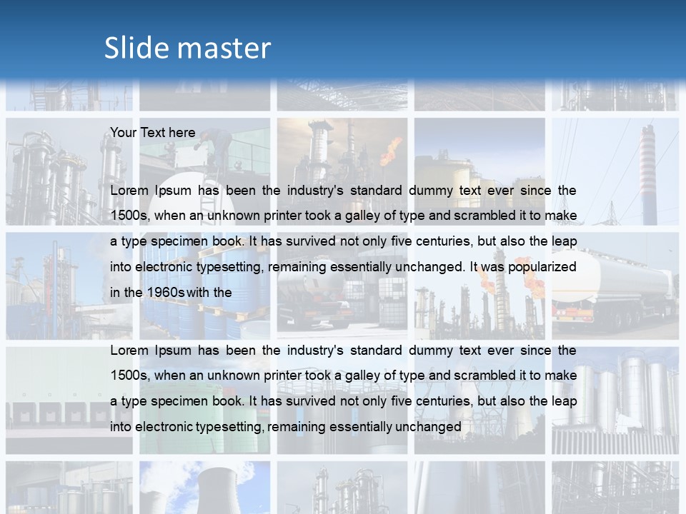 Container Petrol Nuclear PowerPoint Template