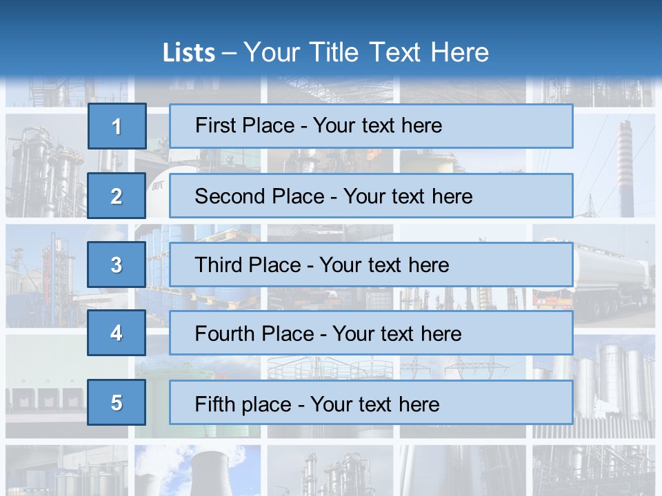 Container Petrol Nuclear PowerPoint Template
