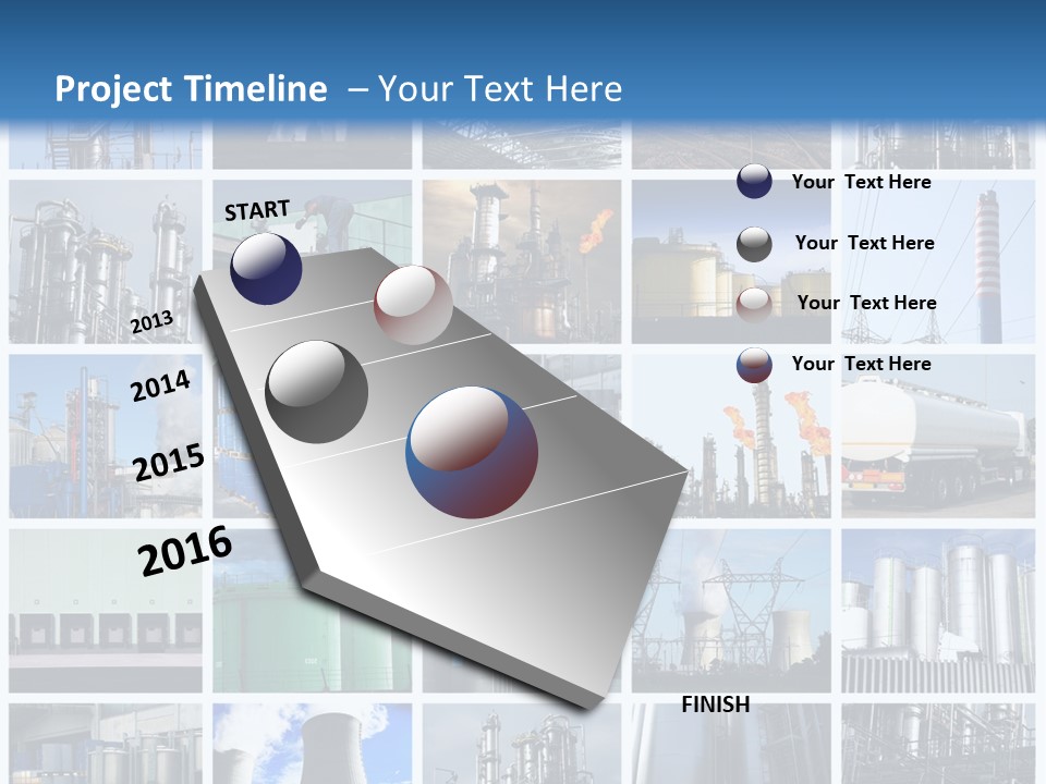 Container Petrol Nuclear PowerPoint Template