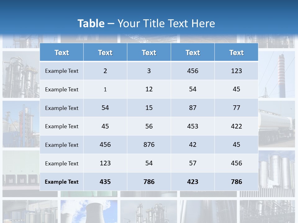 Container Petrol Nuclear PowerPoint Template