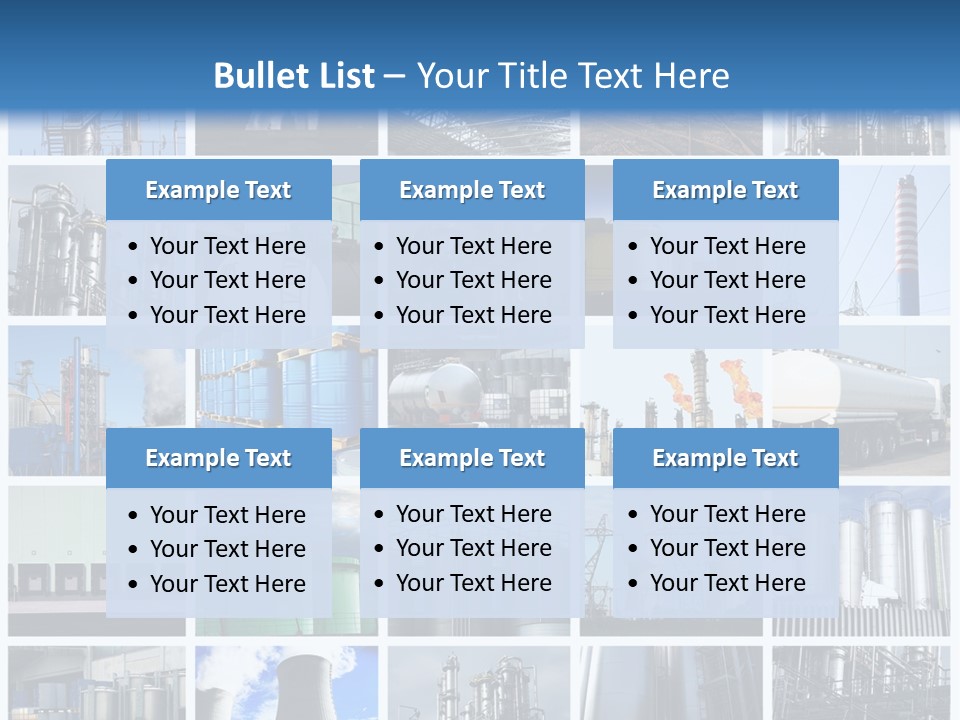 Container Petrol Nuclear PowerPoint Template