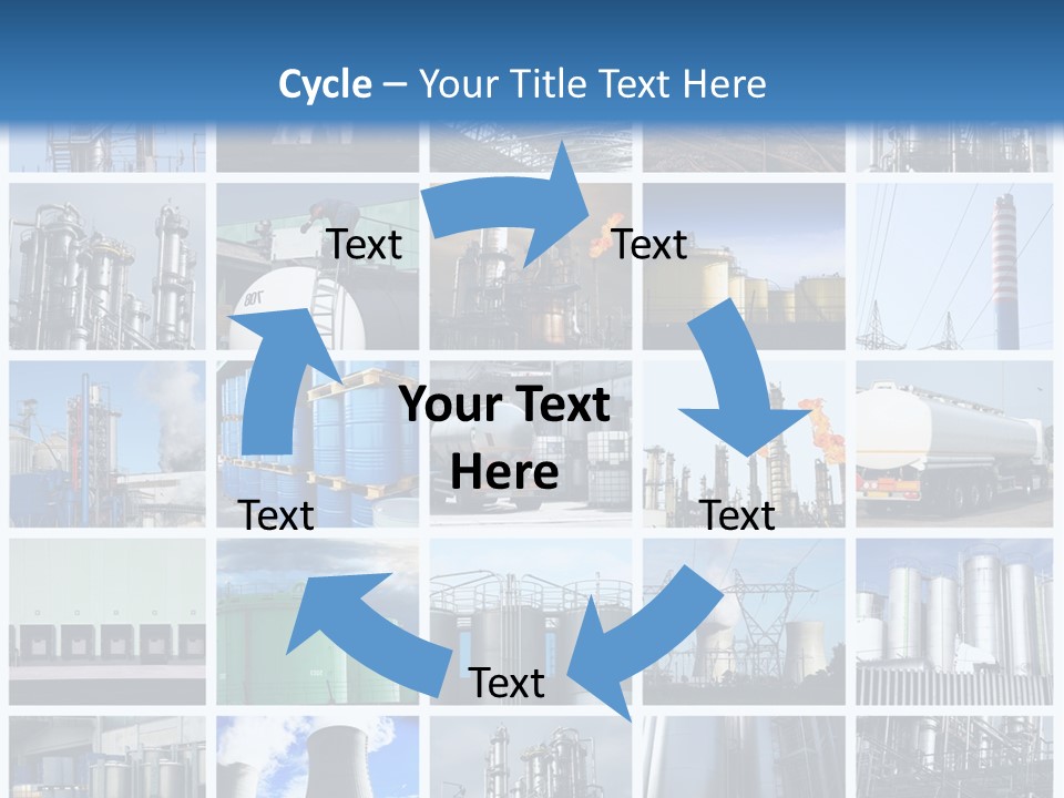 Container Petrol Nuclear PowerPoint Template