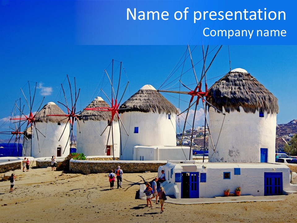 Windmill City Style PowerPoint Template