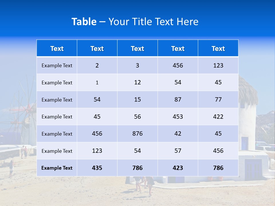 Windmill City Style PowerPoint Template