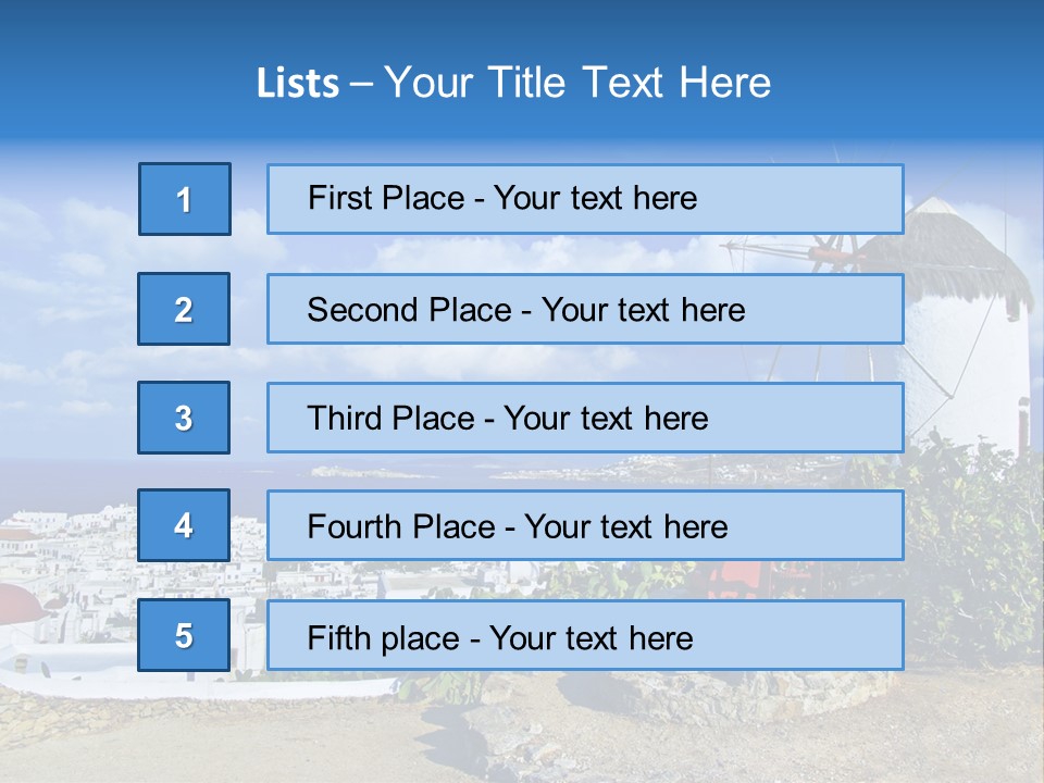 View Touristic Greek PowerPoint Template
