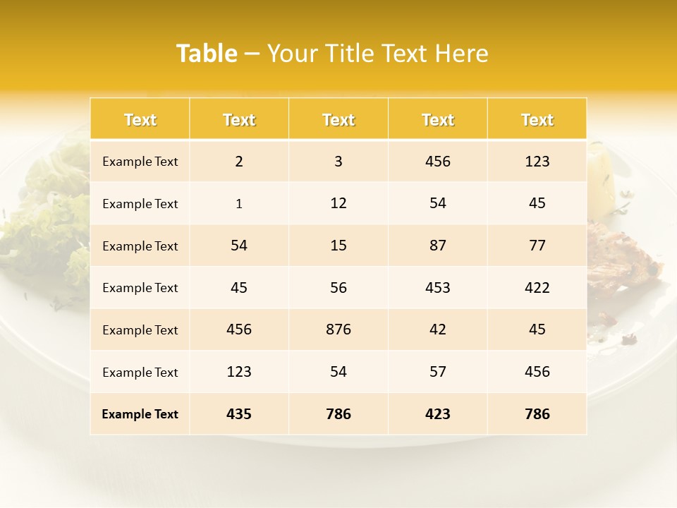 Tasty Eat Meal PowerPoint Template