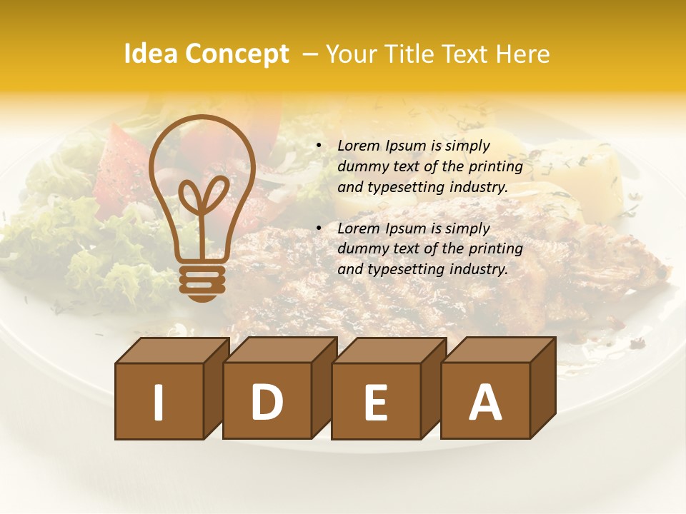 Tasty Eat Meal PowerPoint Template