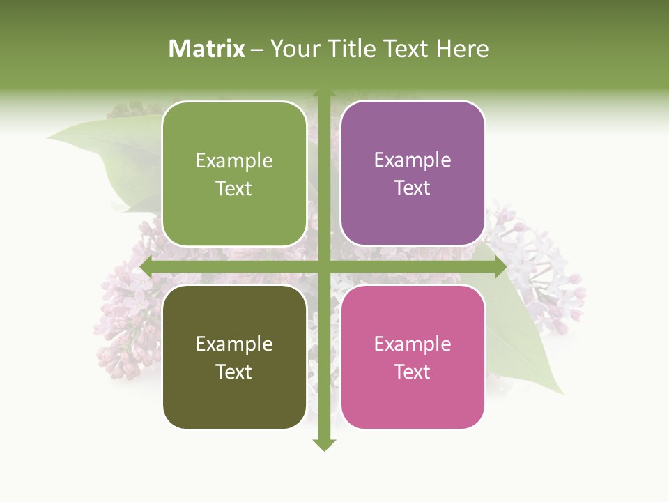 Green Lilac Purple PowerPoint Template