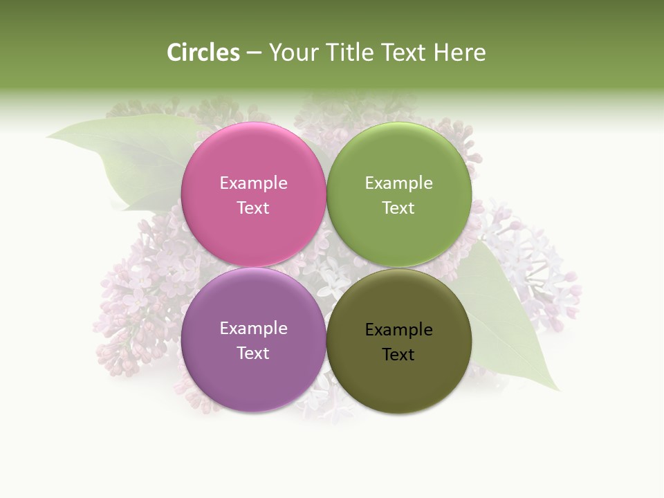 Green Lilac Purple PowerPoint Template
