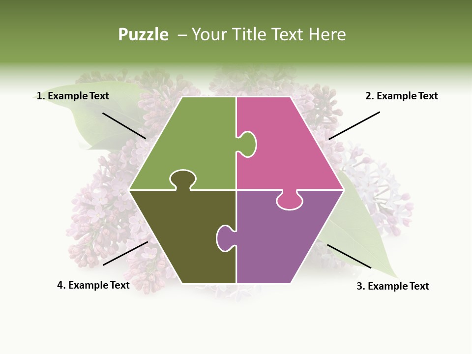 Green Lilac Purple PowerPoint Template