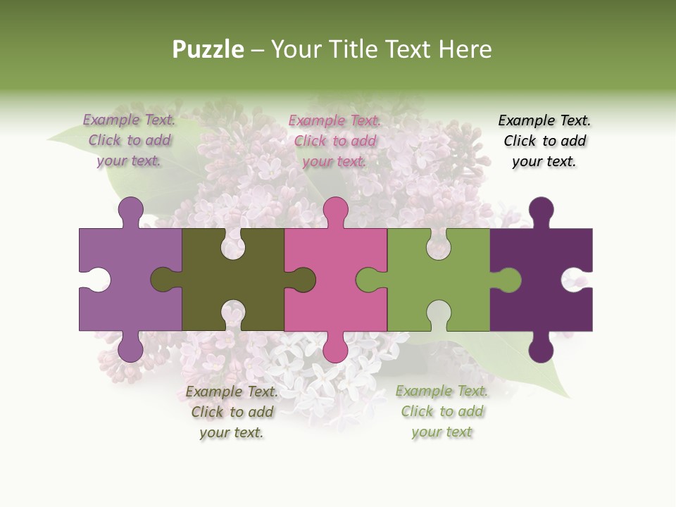 Green Lilac Purple PowerPoint Template