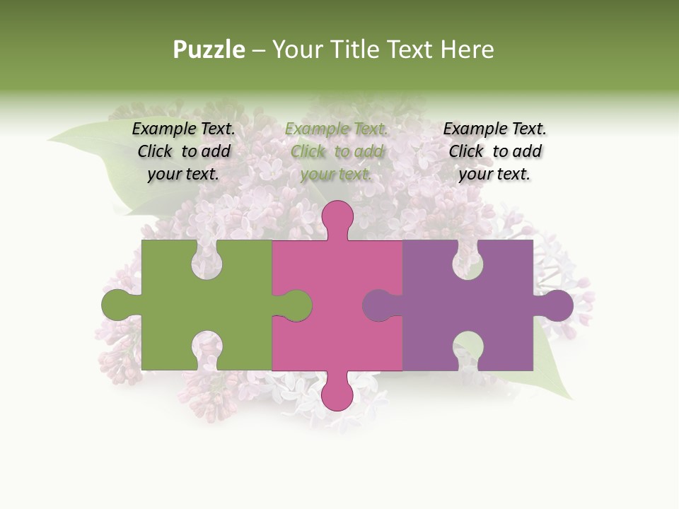 Green Lilac Purple PowerPoint Template