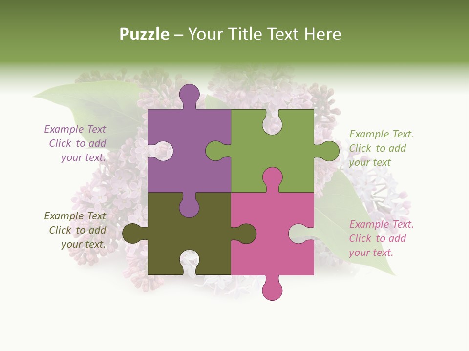 Green Lilac Purple PowerPoint Template