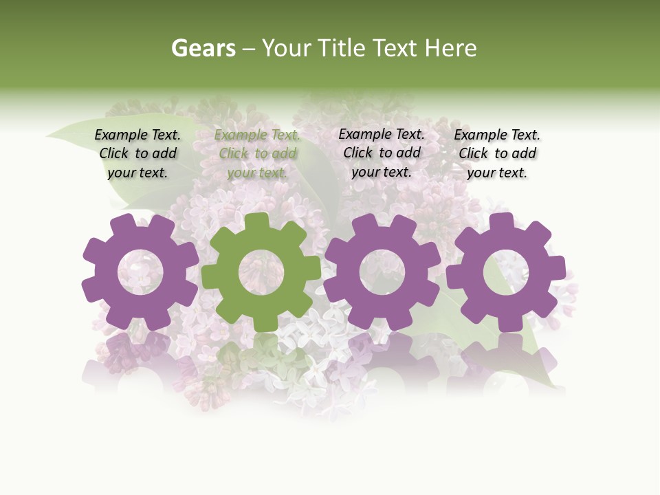 Green Lilac Purple PowerPoint Template
