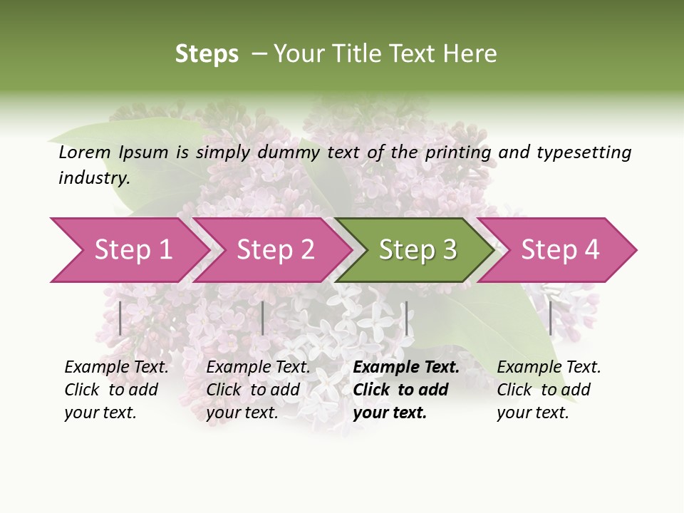 Green Lilac Purple PowerPoint Template