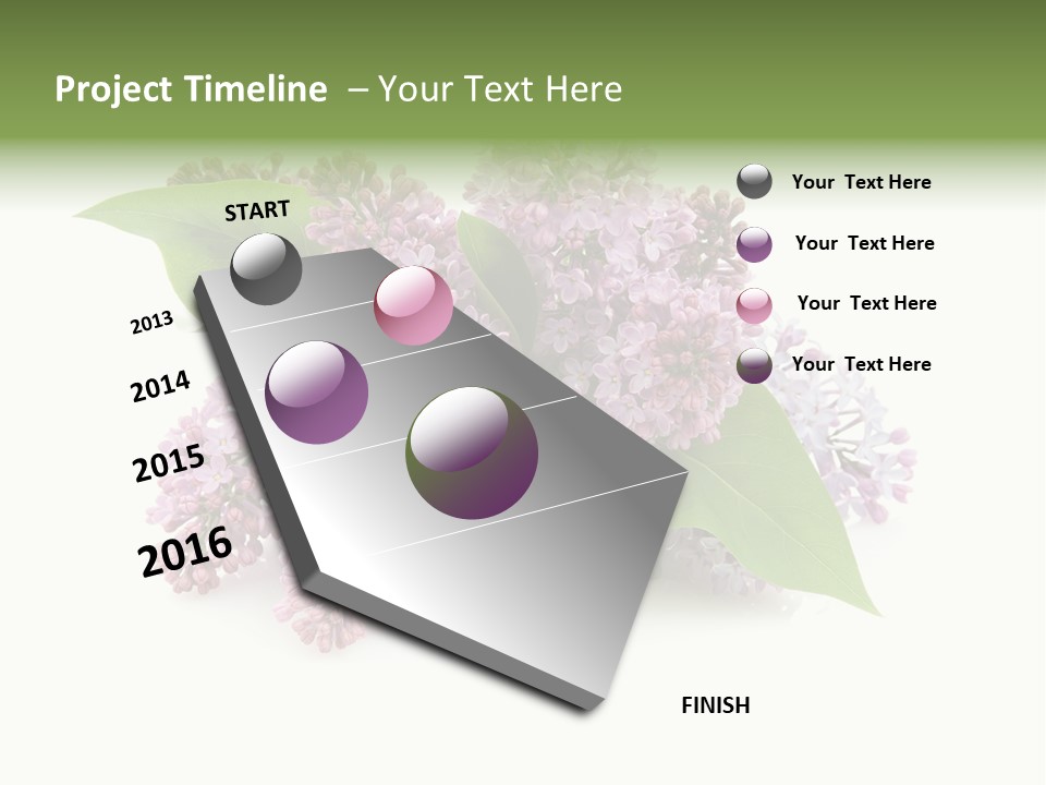 Green Lilac Purple PowerPoint Template