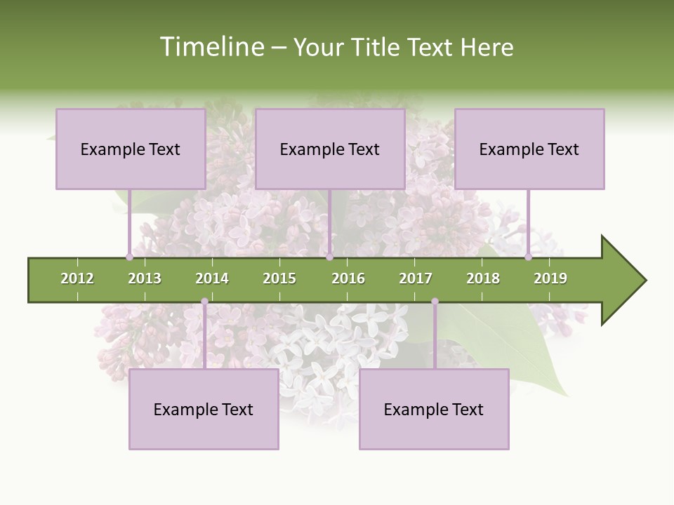 Green Lilac Purple PowerPoint Template