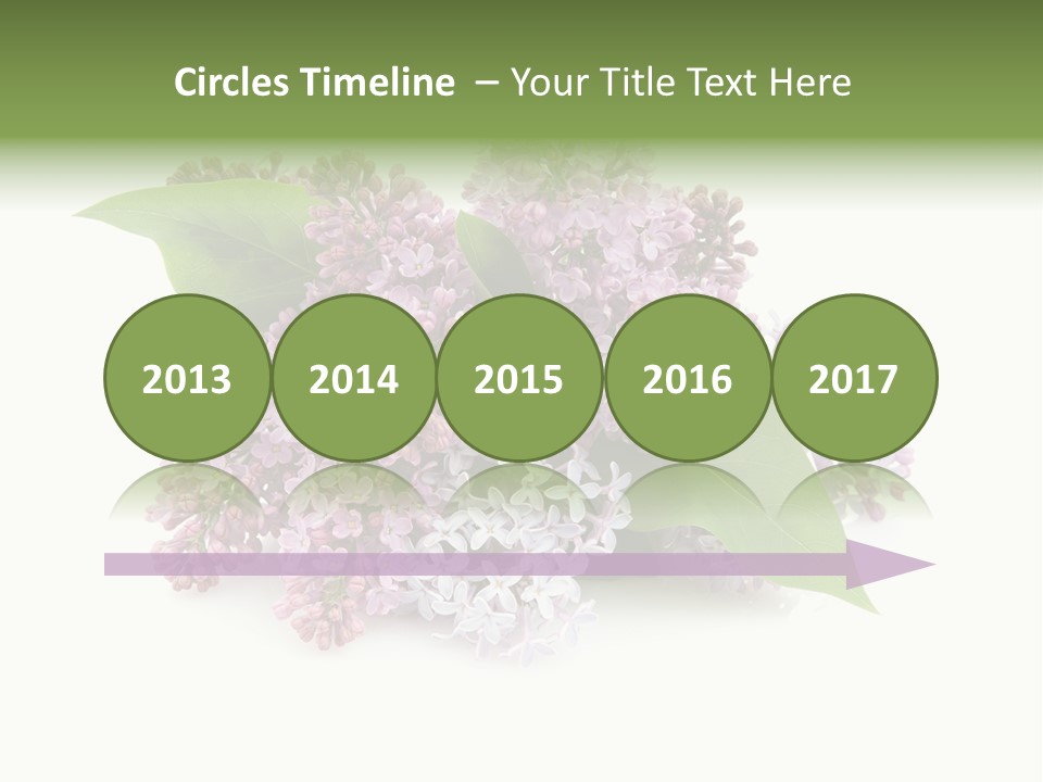 Green Lilac Purple PowerPoint Template