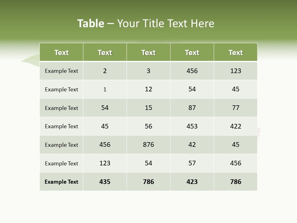 Green Lilac Purple PowerPoint Template