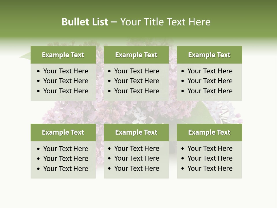 Green Lilac Purple PowerPoint Template