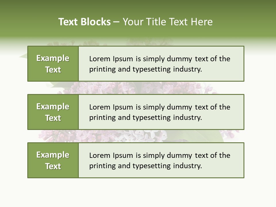 Green Lilac Purple PowerPoint Template