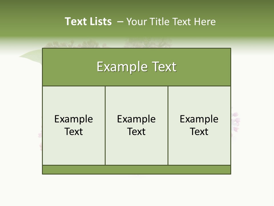 Green Lilac Purple PowerPoint Template
