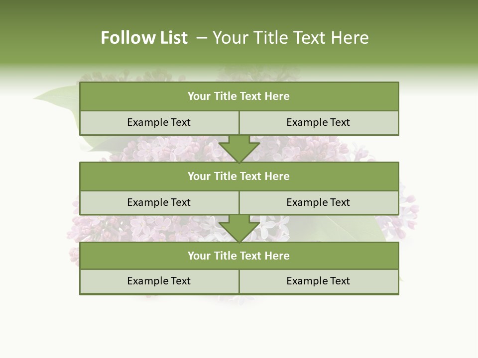 Green Lilac Purple PowerPoint Template