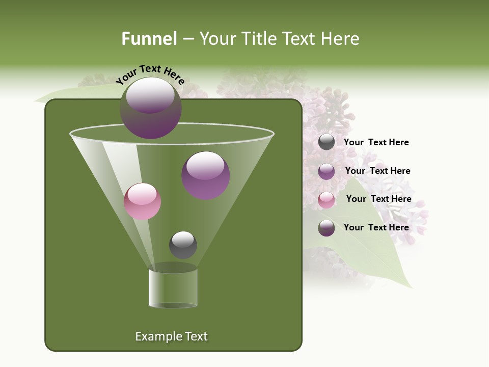 Green Lilac Purple PowerPoint Template