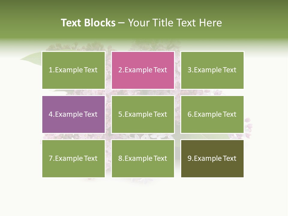 Green Lilac Purple PowerPoint Template