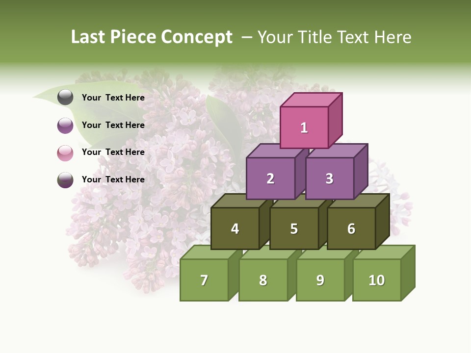 Green Lilac Purple PowerPoint Template