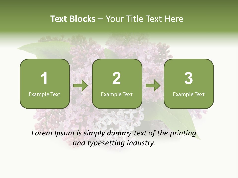 Green Lilac Purple PowerPoint Template