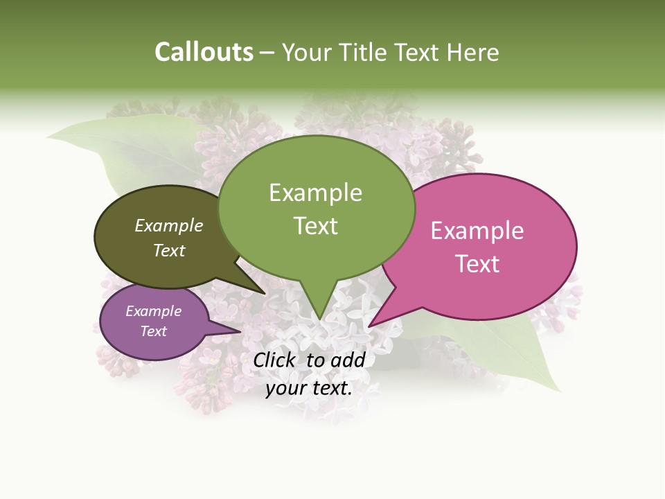 Green Lilac Purple PowerPoint Template