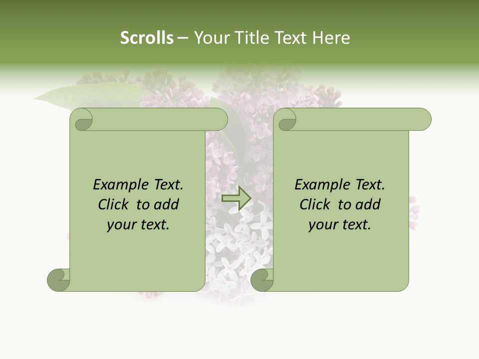 Green Lilac Purple PowerPoint Template