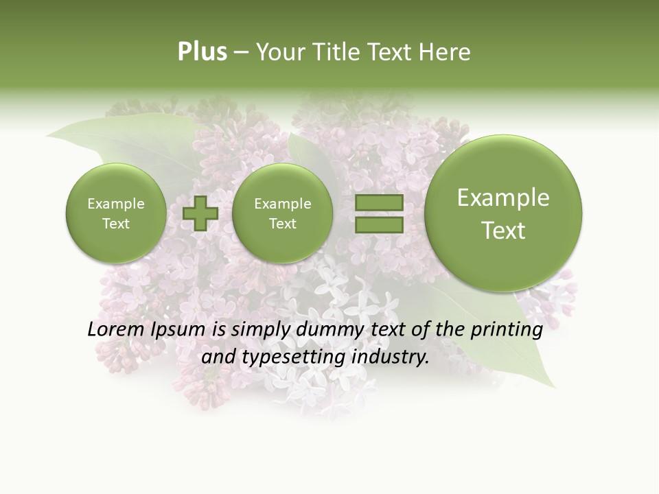 Green Lilac Purple PowerPoint Template