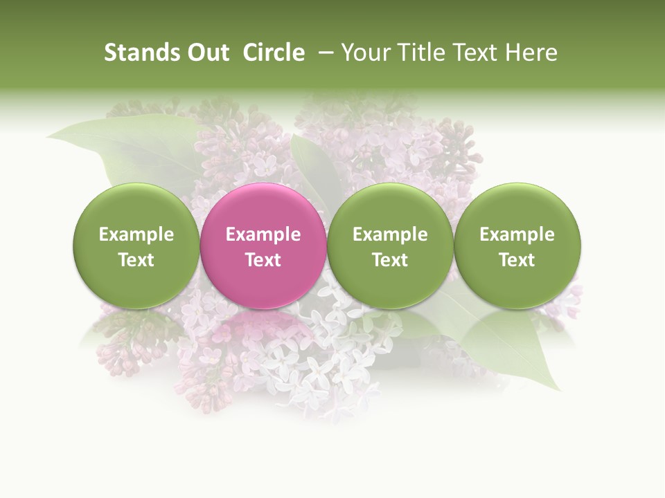Green Lilac Purple PowerPoint Template