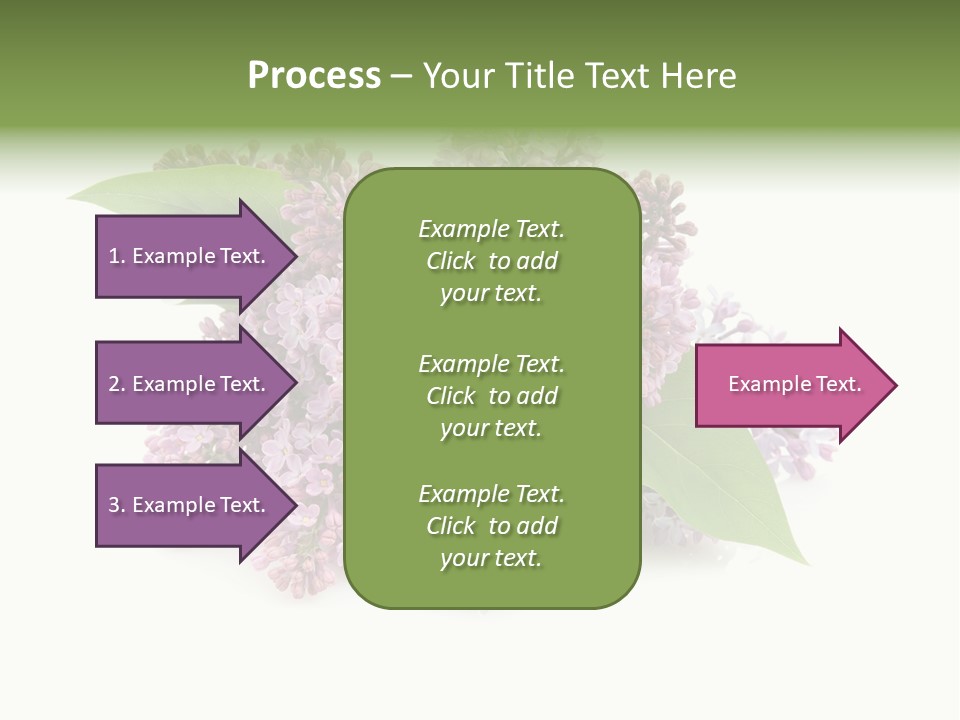 Green Lilac Purple PowerPoint Template