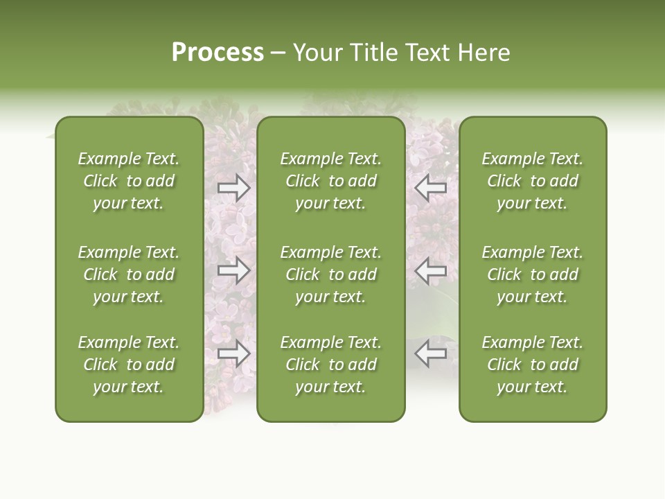 Green Lilac Purple PowerPoint Template